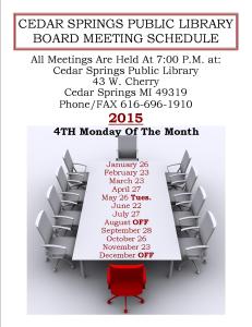 Board Meeting Sign 2015
