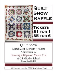  quilt Raffle Info for Clipboard