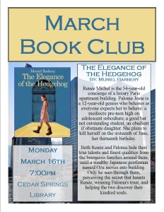 March 2015 Book Club