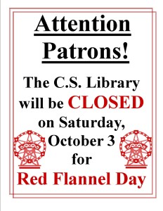 Closed Red Flannel Day