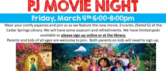 PJ Movie Night, All Ages, Sign Up Now