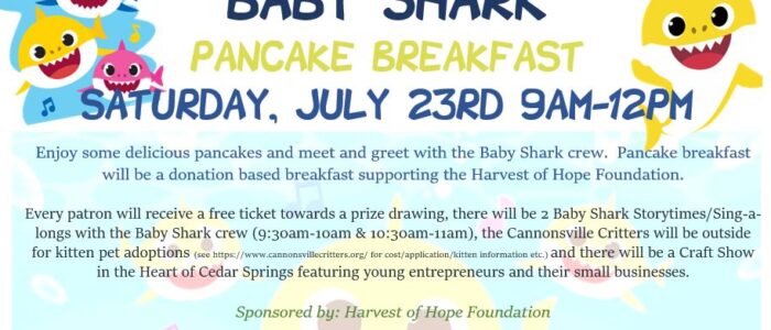 Baby Shark Pancake Breakfast – Summer Reading Program