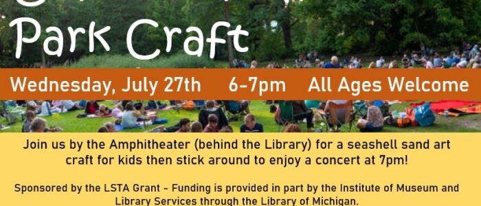Concert in the Park Craft – Summer Reading Program