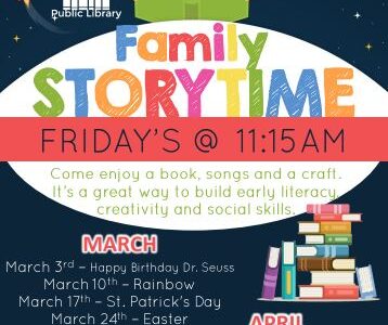 Storytime – Friday’s at 11:15AM